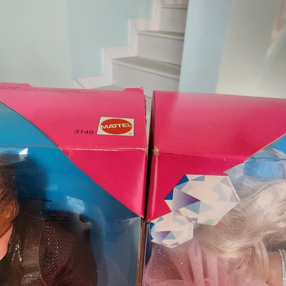 Set of 2: Barbie and Ken Sparkle Eyes, 1991, Barbie Slarkle Eyes, Ken, Doll - Picture 9 of 10